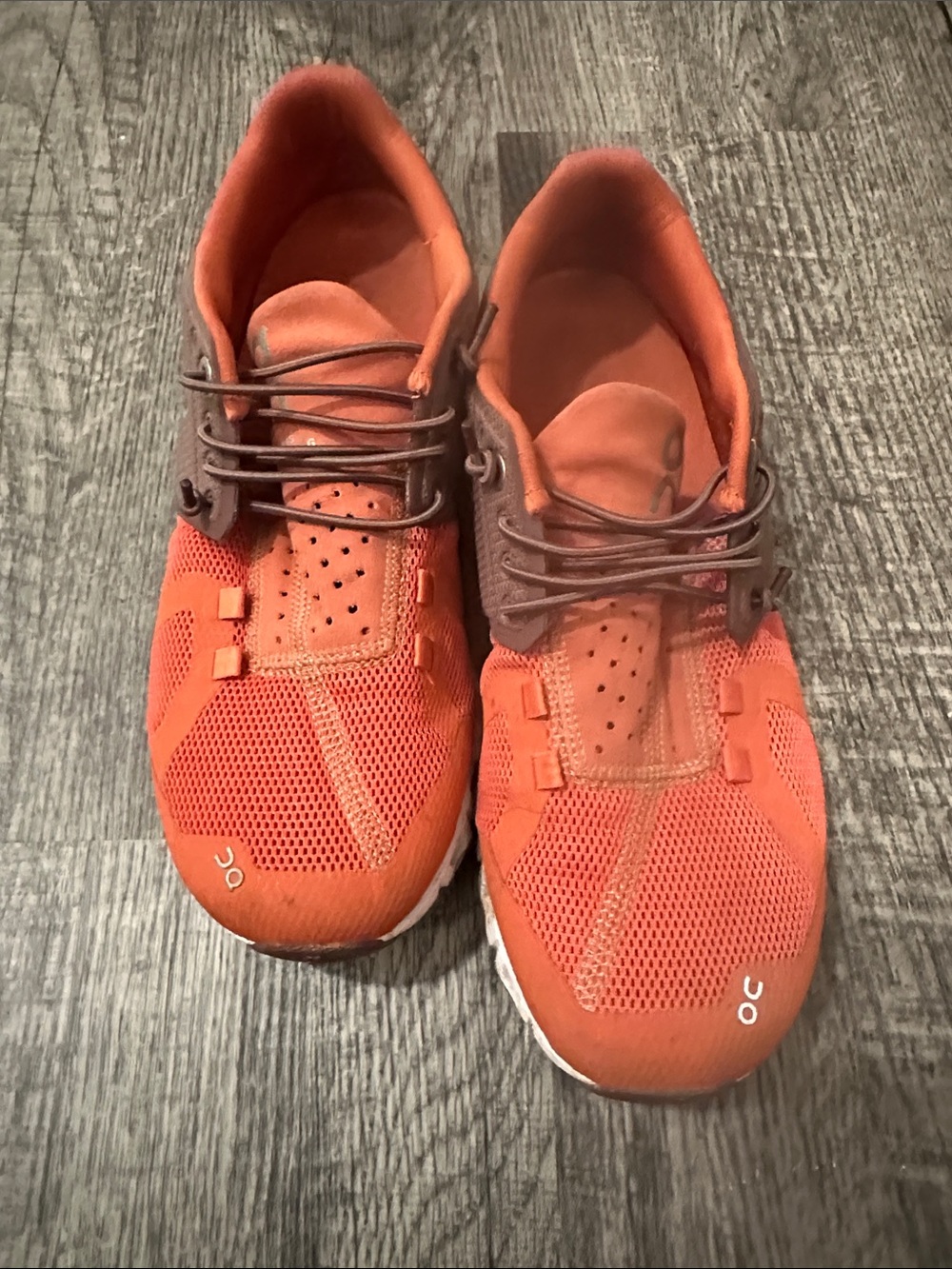 On Running Women's Orange Athletic Sneakers